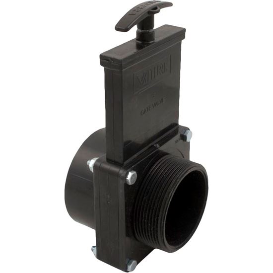 Picture of Valterra Black 3 pc Gate Valve 3"s x 3"mpt 30psi 7305