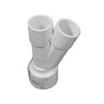 Picture of Fitting PVC Special Wye 22.5° 1-1/2"S x 1" 413-4140