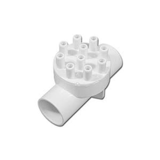 Picture of Manifold PVC Waterway 1"S x 1"S x (10) 3/8" 672-5080