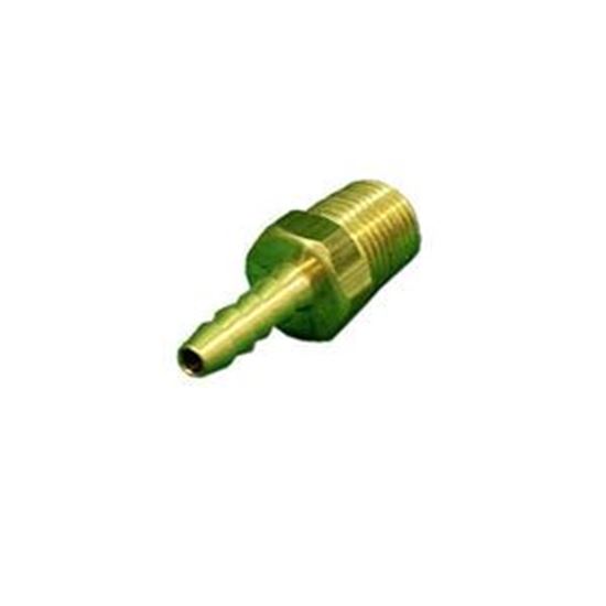 Picture of Fitting Brass Barbed Adapter 1/8"Barb x 1/8 H48-2-2