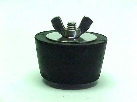 Picture of Tapered Solid Winter Plug 1" Tube Stainless Steel Wing Nut