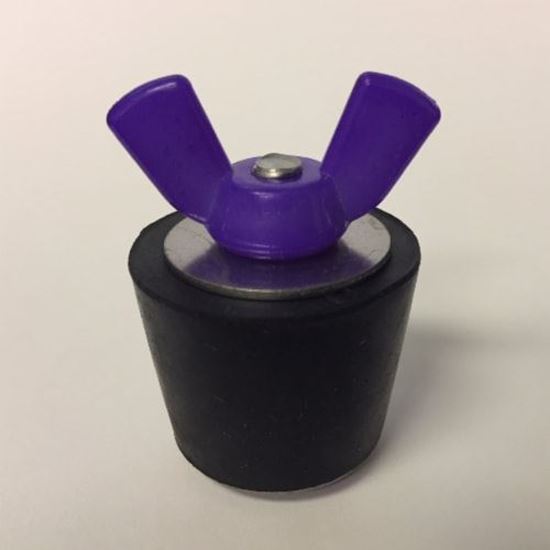 Picture of Purple Wing Nut Plug #6 50/Bag  Color Coded Wing Nut # 6