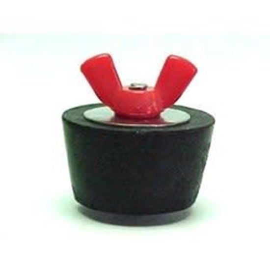 Picture of Red Wing Nut Plug #9 50/Bag  Color Coded Wing Nut # 9