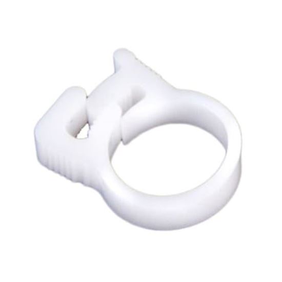 Picture of  Sweep Hose Attach Clamp (Pls) Single, Wh Polaris Cleaner Hose Clamp B15 25563-110-000 25563-110-000