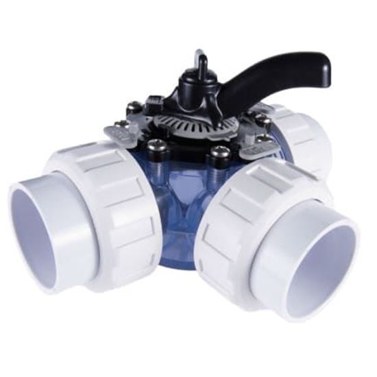 Picture of  Diverter Valve, 2In Unions, 3-Way, Clr Diverter Valve 3 Way Clear 2In Unions 25923-209-000