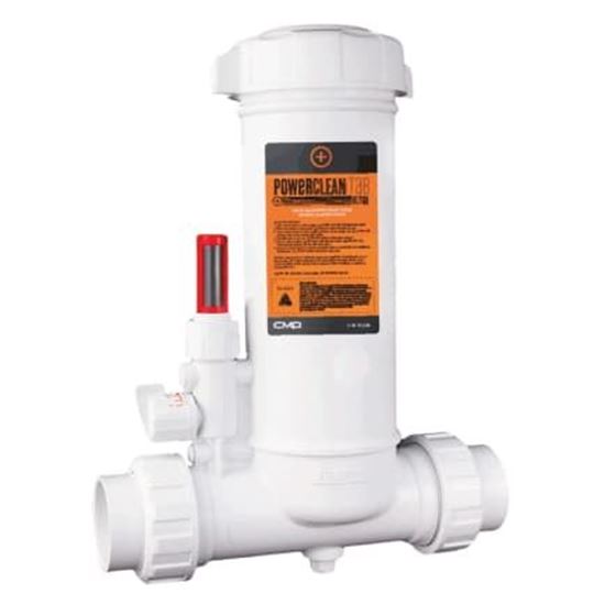 Picture of  Powerclean Tab Ultra In-line Chlorinator with Base, w/Clear Glass Lid, Holds (12) 3" Tabs or 5 Lbs of 1" Tablets 25280-400-000