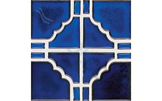 Picture of Moonbeam Tile Cobalt Blue Mosaic Each STB 808