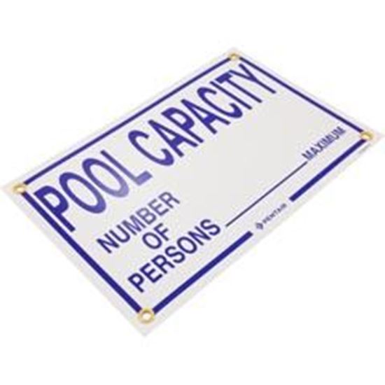 Picture of Sign Pool Capacity 18" x 12" R230900