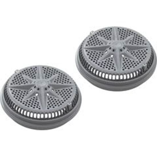 Picture of Main Drain Grate Pent StarGuard 8" 112gpm Gray qty 2 Lg Ring 500143