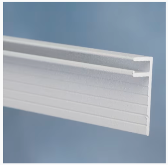 Picture of Vm-3 Coping Straight 8' Long White Textured (Vertical Liner Track) DIE# 7696