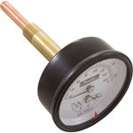 Picture of Temperature and Pressure Gauge Raypak Heaters 1/2" Bottom 007205F