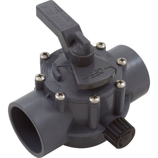 Picture of Diverter Valve Jandy/Zod 2"s/2-1/2"spg Pos Seal 2 Way Gray 2876