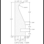 Picture of 8' Capstone Form for Gunite Strip 9Cf112