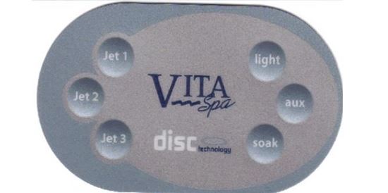 Picture of Control Panel Vita Spa 6 Button Remote no display with Phone connector 0460076-l05