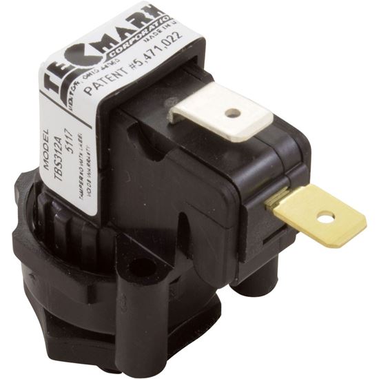 Picture of Air Switch, Tecmark, TBS 312, SPNO, 3A, thd, mom TBS312A